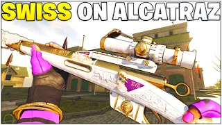 The SWISS K31 On Alcatraz - This Sniper Is INCREDIBLE! *Best Setup* (Rebirth Island - Warzone)
