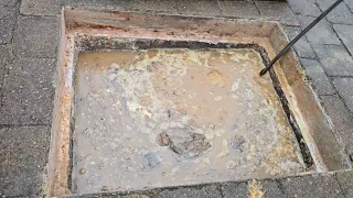 THICK MANHOLE UNBLOCK - Part 1!! (part 2 at 12:15)