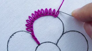 Latest Hand Embroidery  Romanian Point Lace Flower Stitch Tutorial, Unique Flower Embroidery Design