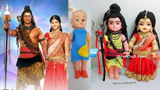 Shiv-Parvati ji Making with Dolls/Inspired from 'Devo ke Dev Mahadev'  tv show/Doll's Makeover