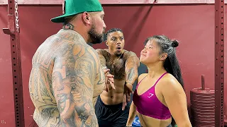 "300 POUND" POWERLIFTER VS "90 POUND" FIT CHICK