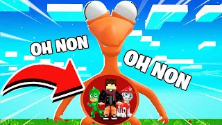JE ME FAIS MANGER PAR ORANGE DES RAINBOW FRIENDS SUR MINECRAFT !