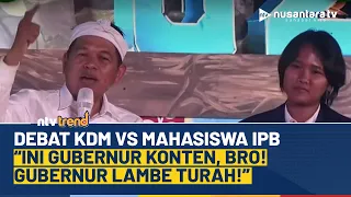 [FULL] Dedi Mulyadi Ladeni Mahasiswa IPB Debat Soal Orang Tua: Gubernur Konten-Lambe Turah Dilawan!