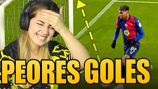 Reaccionando a los PEORES FALLOS de futbolistas