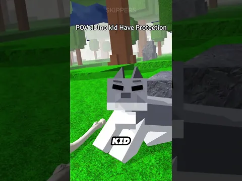 POV: Dino Kid Have Protection  #robloxanimation #roblox #usa #99nightintheforest