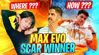 MAX EVO SCAR GIVEAWAY WINNER | MAX MEGALODON SCAR GIVEAWAY WINNER | DESI CHHORA_YT - GARENA FREEFIRE