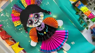 Rosetón de Muñeca Lelé Catrina 💀 Cuerpo Completo #diademuertos #halloween