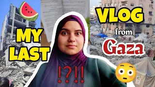 My Last Vlog in GAZA !!!🤯YOU WON'T IMAGINE THE REASON 😳‼️ Randa vlogs from Gaza 🍉