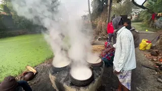Hardworking! Making of Extraordinary Jaggery From Village - Village Food India