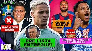 ANCELOTTI ENTREGA PRÉ-LISTA DOS CONVOCADOS l FENOMENO NÃO QUER A CBF l JOÃO PEDRO DISPUTADO E +