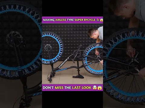 TYRE না ফাটা KTM BYCYCLE 🤯😱 || MAKING AIRLESS BYCYCLE  #shorts #viral