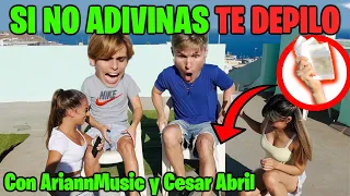 RETO DE DEPILACION con Ariann Music y Cesar Abril - Si no aciertas GRITAS