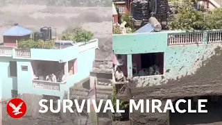 Home in Nepal stands up to catastrophic flood waters and keeps family safe