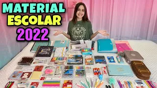 MEU MATERIAL ESCOLAR 2022 COMPLETO!!!