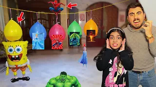 أشتريت أغلى بالونات الشخصيات المرعبة بالعالم وصلوني بعد منتصف الليل و ظهر الشيطان المرعب