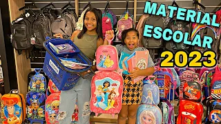 COMPRANDO MATERIAL ESCOLAR 2023 DA MINHA IRMÃ- Mary Almeida