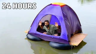 RIVER CAMPING - 24 HOURS 😯😲😱| 24 മണിക്കൂർ പുഴയുടെ നടുവിൽ താമസിച്ചപ്പോൾ | M4tech |