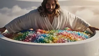 Jesus Finds the Most Satisfying Beds! 😇😴✨#jesus #asmr