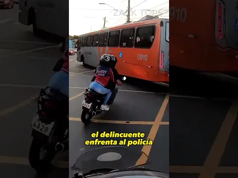 "Emocionante Persecución en Moto: Persecución Policial a Toda Velocidad en Brasil"