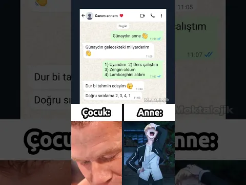 Anneden efsane cevap 💯