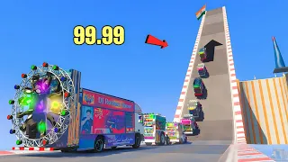 Motu Patlu ने किया Biggest Indian dj Super Mega Ramp Challenge 😱😱😱 GTA-5