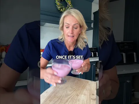 Jelly Yoghurt Dessert - make your own  #jelly #yoghurt #proteindessert  #recipe