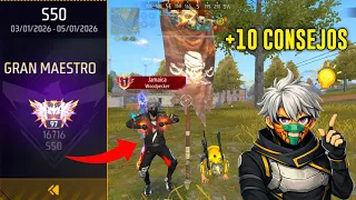 +10 CONSEJOS 🔥 ASI SUBI A GRAN MAESTRO EN EL REINICIO DE TEMPORADA NUEVA BR ☠️ FREE FIRE #freefire 