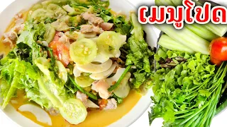 ยำสลัดแบบลาวบ้านเฮาเมนูมักของสาวนางເມນູນີ້ສາວນາງມັກແຮງຍຳສະລັດແຊບໆ@ผู้สาวฝั่งของ