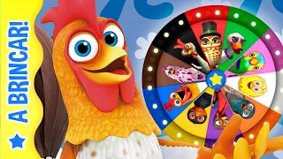 Roda da Fortuna de Canções do Fazendeiro Zenon | Conheça as aves | A Brincar