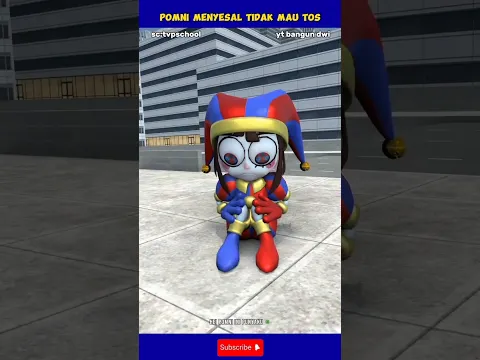 pomni menyesal tidak mau di ajak tos #skibiditoilet #pomni #funny #trending #short