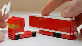 How to Build Semi-trailer Truck with Car Transport (MOC - 4K) #lego #howto #truck #howtobuild #toys