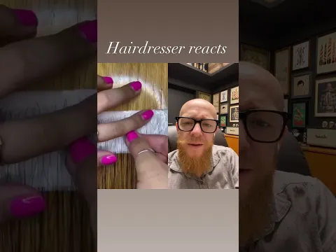 Making extensions from your hairloss - Hairdresser reacts #shorts