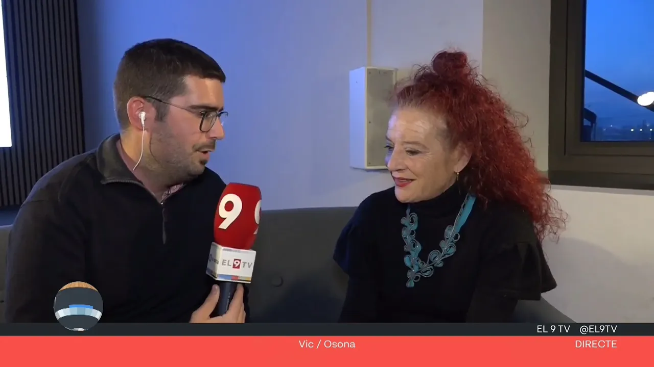 Pepa Plana comparteix escena amb el públic avui al Seminari de Vic