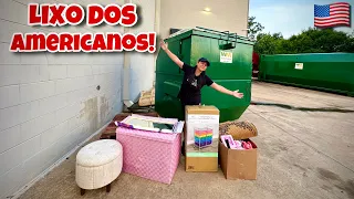 Dumpster diving! Lixo dos americanos!🇺🇸😱