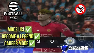 EFOOTBALL PES 2024 PS2 | AETHERSX2 | UPDATE TRANSFER & KITS ENGLISH KOMENTATOR | FULL OFFLINE