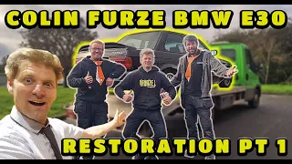 Restoring COLIN FURZE's Classic BMW E30 - EP1 - We Also Tour His Underground Tunnel, Bunker & Garage