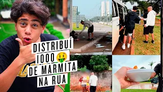 FUI DESAFIADO A FAZER R$1000 EM MARMITA E DOAR NA RUA