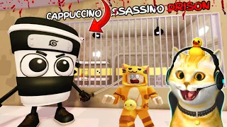 Aku harus kabur dari penjara Brainroot Cappuccino Assassino!!! 😱😱😱