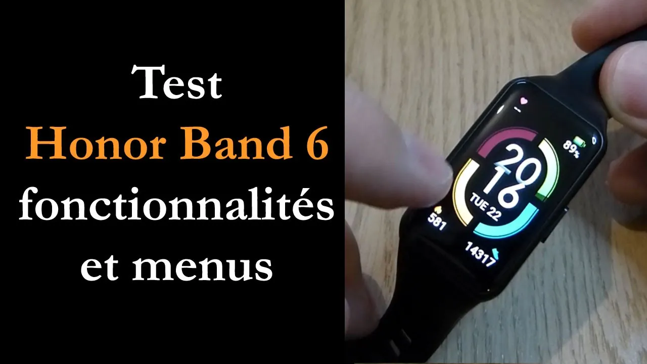 Vido-Test de Honor Band 6 par Montre cardio GPS