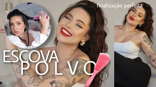 COMO USAR A ESCOVA POLVO E FINALIZAÇÃO PERFEITA PARA CABELOS ONDULADOS 2A, 2B e 2C