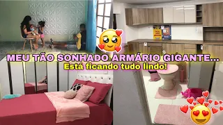 SONHO REALIZADO🙏🏻||COLOCAMOS PLACA NA SALA||FINALIZAMOS A ORGANIZAÇÃO DO QUARTO CASAL E BANHEIRO🥵