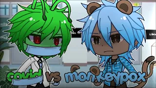 Covid VS Monkeypox || Original GLMM || satire/joke || voice acted || gacha || 13+‼️