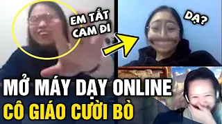 Mở máy chuẩn bị dạy online, cô giáo 'CƯỜI MUỐN NỘI THƯƠNG' khi nhìn lên màn hình | Tin 3 Phút