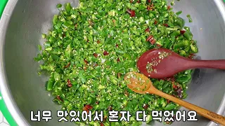 친구 시어머님이 알려주신 특별비법 고추다대기 만들기#인기급상승동영상 #1인식사