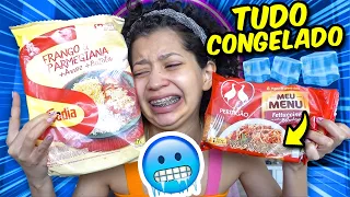 O DIA TODO SÓ COMENDO COMIDAS CONGELADAS! (Quase não aguentei)