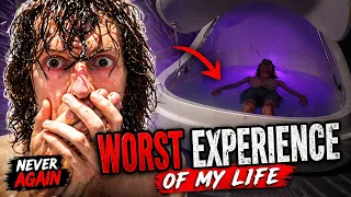 FLOATING IN A SENSORY DEPRIVATION TANK (never again)