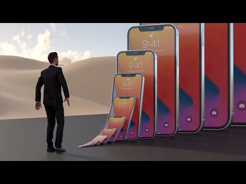 iPhone 12 pro max Domino effect run #Shorts IR