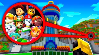 ENCONTRÉ LA BASE SECRETA DE LA PAW PATROL EN MINECRAFT 😱