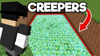 Use 1089 Creepers Cargados Para Matar A Un Jugador De Minecraft…