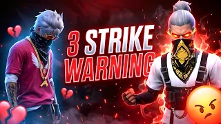 3rd Strike Warning From Free Fire Tech 🥲||